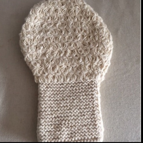 Earth Friendly Bath Glove Organic Cotton Soft Exfoliator Hand Crafted - Picture 11 of 11